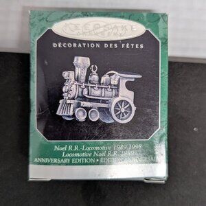 1998 Noel R.R. Anniversary Edition ~ Fine Pewter ~ Hallmark Miniature Ornament